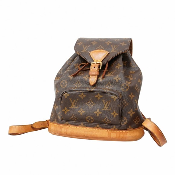 Louis Vuitton Monogram Montsouris MM Backpack M51136 Brown Women's - Picture 1 of 10